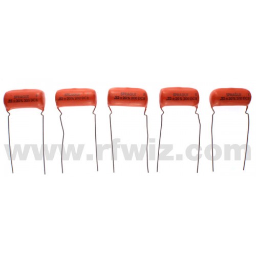 Sprague Vintage Sprague Orange Drop .22uf 200 Volt Capacitors